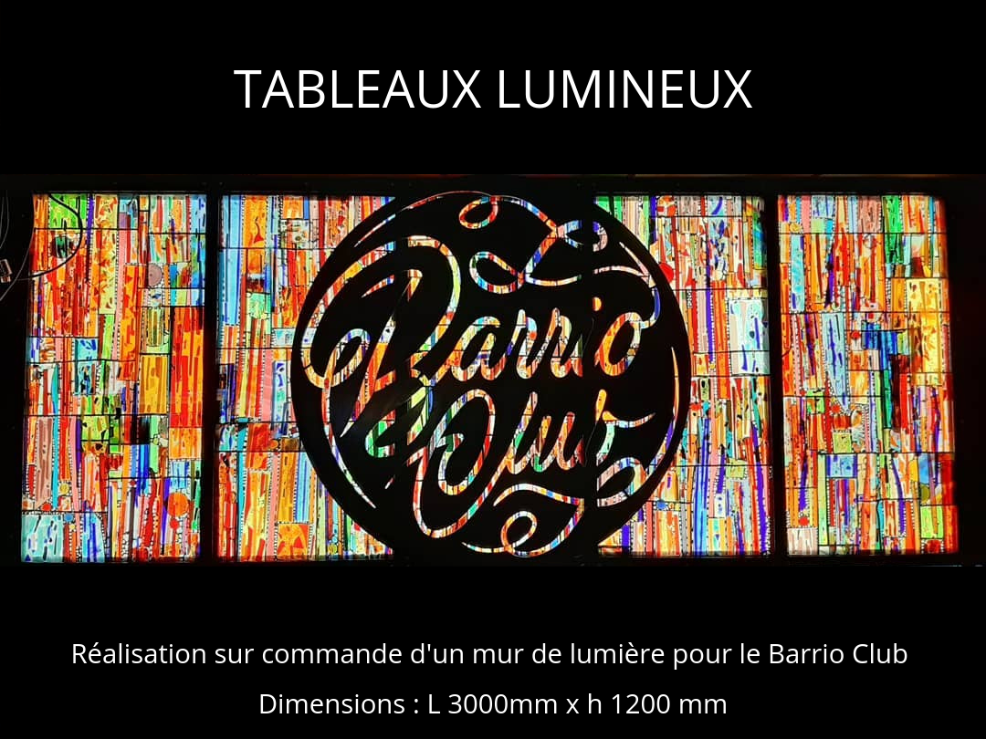 TABLEAU LUMINEUX BARRIO CLUB tableaux lumineux